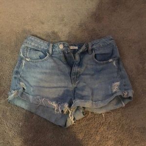 PacSun ripped denim jean shorts